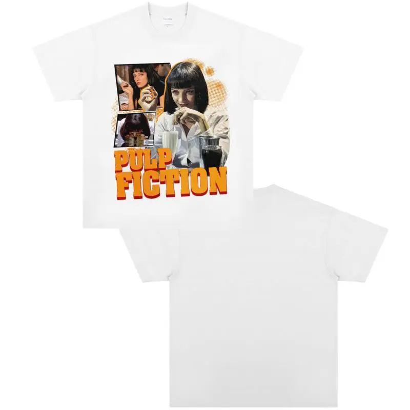 Movie Character Breathable Direct Spray Printed Short-sleeved T-shirt with A Small Collar and American Style, Made of Cotton.