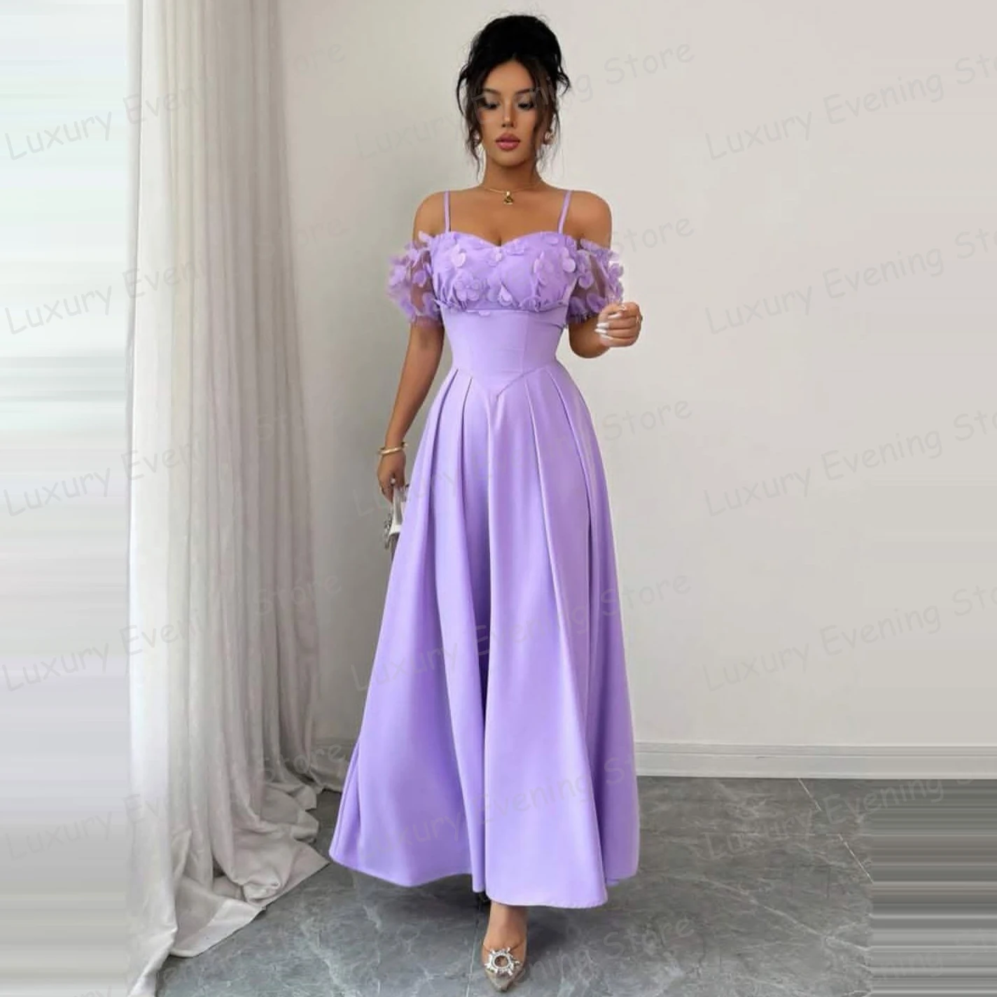 Luxury Evening Dresses Woman Mermaid Sexy Lace Off Shoulder Fashion Sleeveless Prom Gowns Customized فساتين سهرة Gala