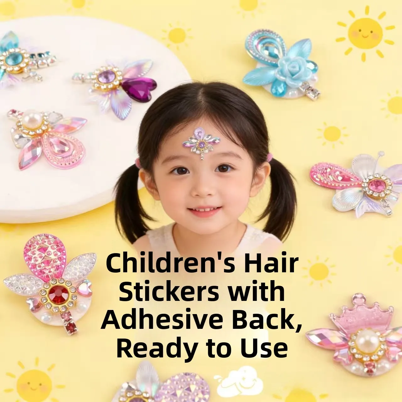 Eyebrow Sticker Toys Double-Sided Children's Stickers Girls' Self-Adhesive Face Painting Decals Business Supplies image 3