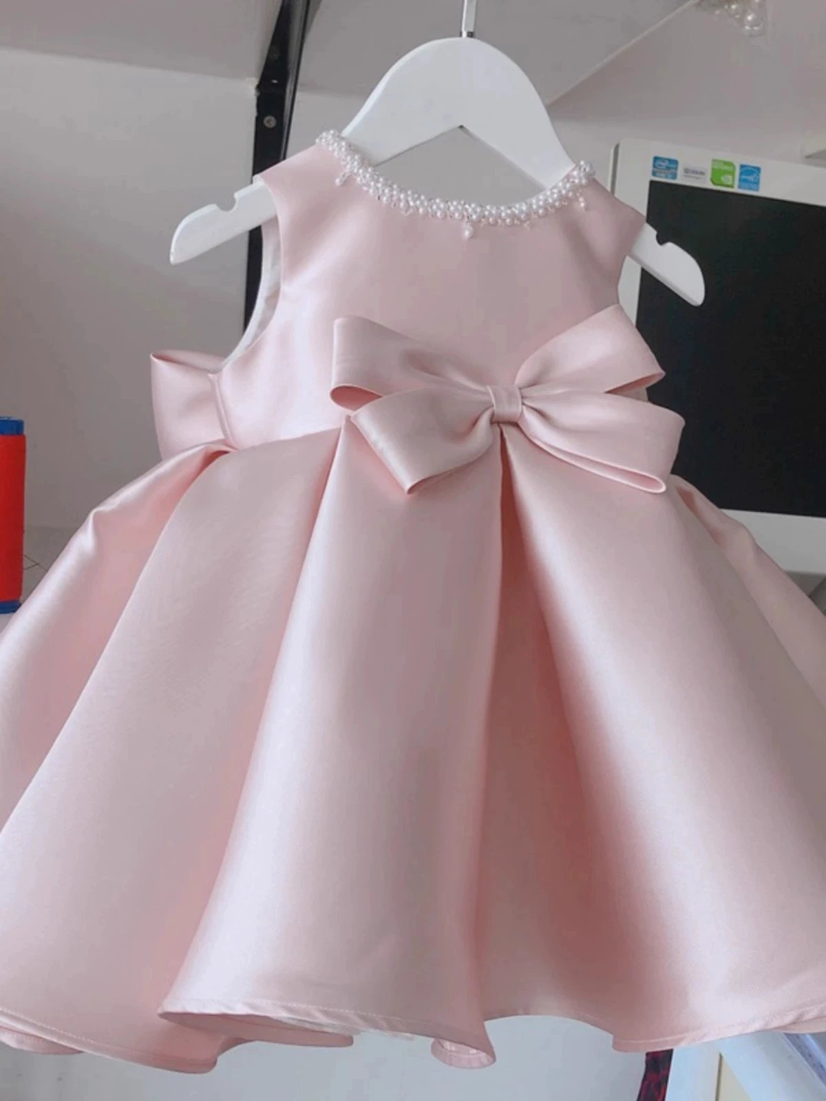 

Розовое платье принцессы для девочек, нарядное платье для первого дня рождения малышки, летний наряд для выступления на фортепиано, детское праздничное платье на Ид