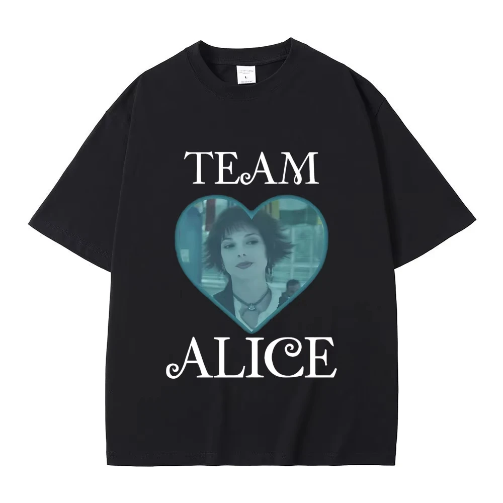 Movie Twilight Team Alice Cullen Graphic T Shirts Robert Pattinson Funny Meme T-shirt Men Women Fashion Vintage Oversized Tshirt