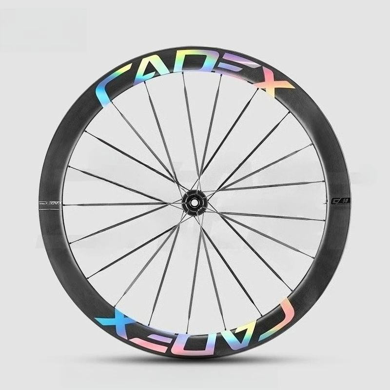 CADEX50 ULTRA Racefiets Wielen Sticker Fietsen Waterdichte Decoratieve Film Fiets Velg Decals Cyclus Accessoires Logos Bicicleta