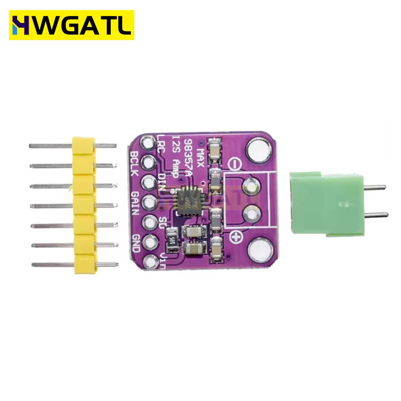 HWGATL Max98357 I2S 3W Class D Amplifier Breakout Interface Dac Decoder Module Filterless Audio Board For Raspberry Pi Esp32