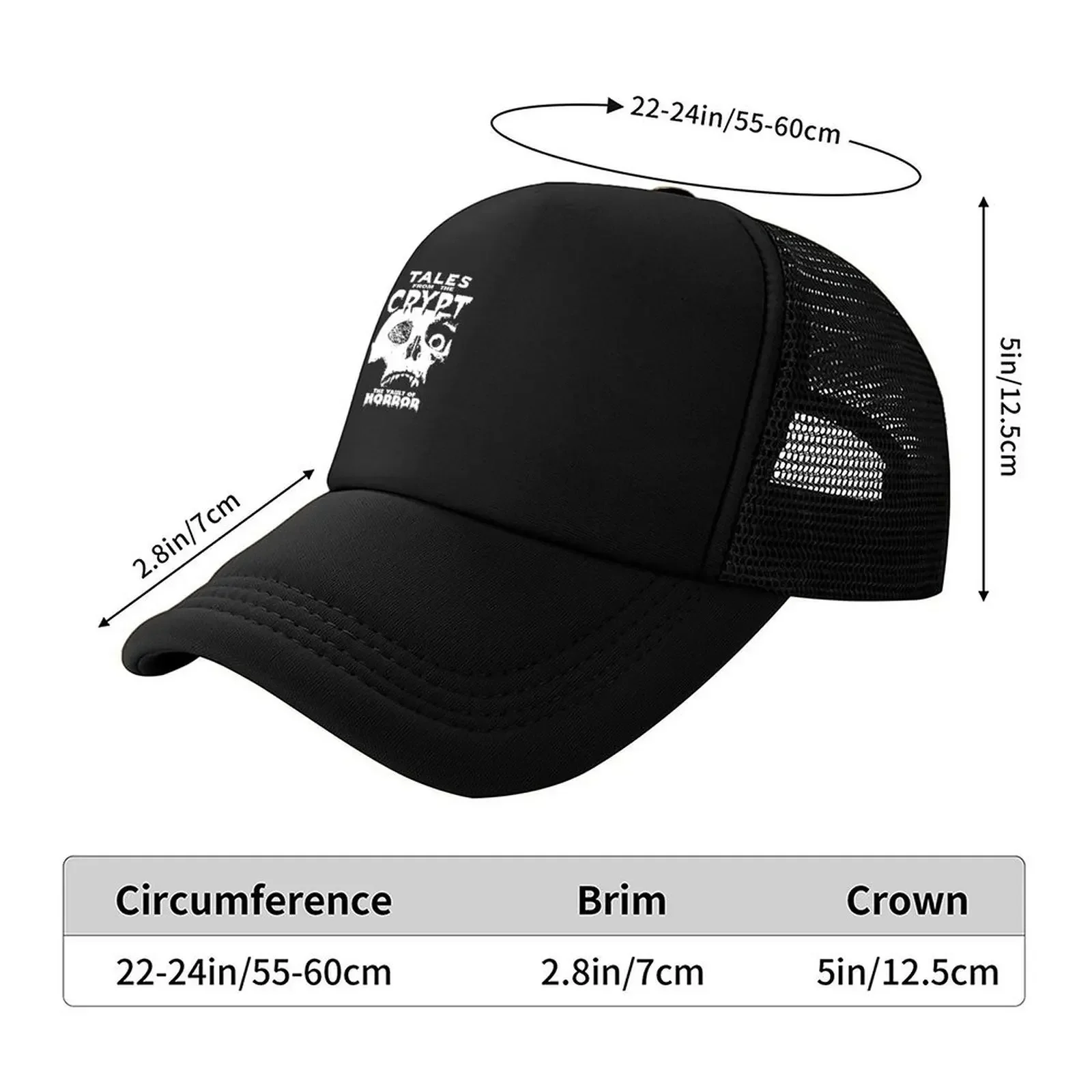 New Tales From The Crypt Vintage Artwork Baseball Cap Rugby Beach Luxury Woman Cap Luxury Caps Women's Men's