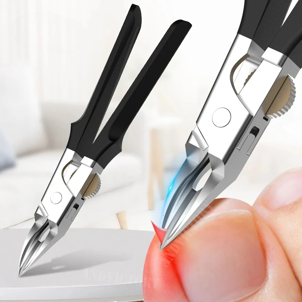 

1 шт. кусачки для толстых вросших ногтей, широкие нескользящие триммеры с длинной ручкой, хорошие