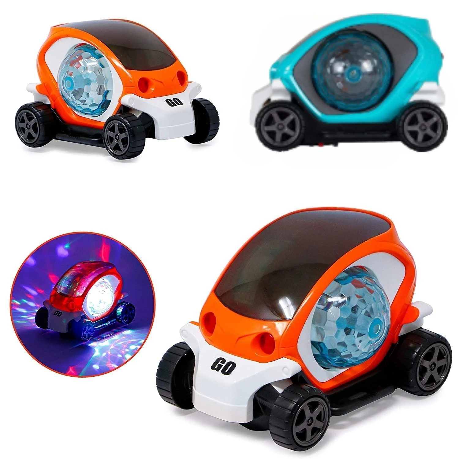 

Light-Up Car Toy for Kids Sensory Toy for Toddlers 360° Rotating Race Car Toy with Music & LED Lights Birthday Gift for Boy Girl