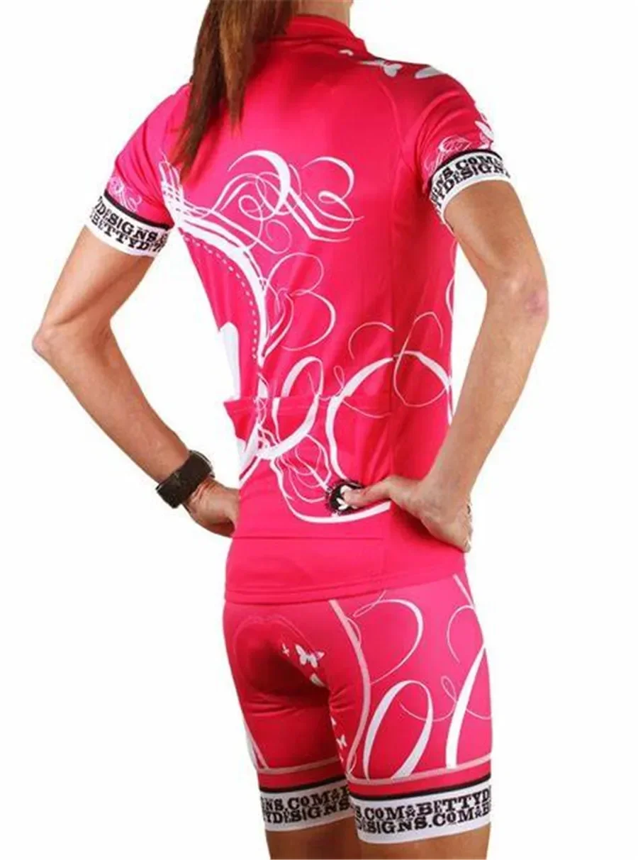 Betty Designed A Bicycle Suit Sportswear Short -sleeved Ladies Riding Shorts Gel Mtb Uci Bicycle Jersey Roupa Ciclismo Feminina