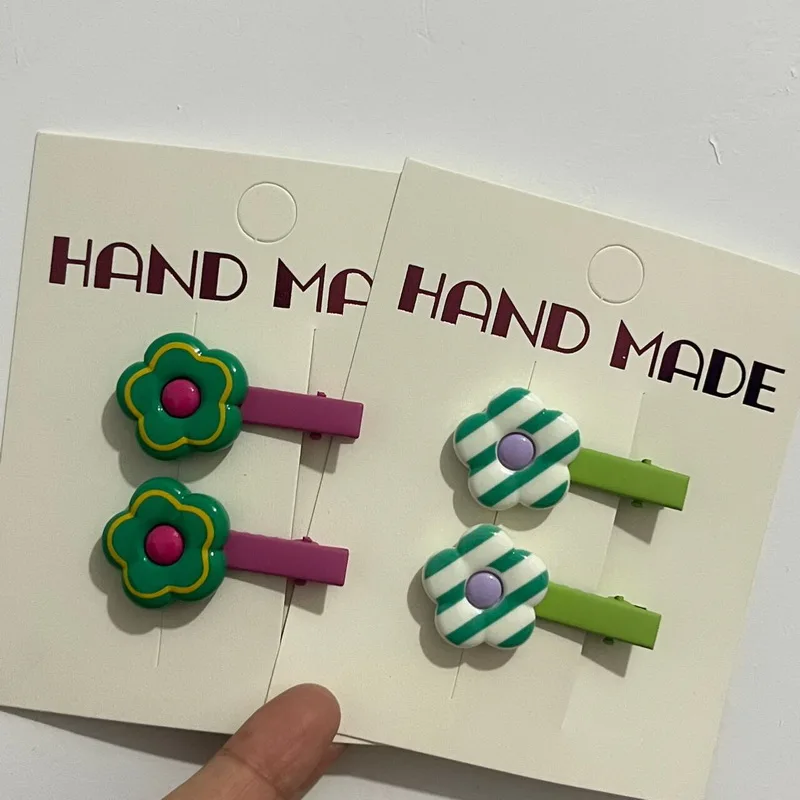 2025-Новые-2-шт-набор-заколка-цветокЦветочные-блестящие-боковые-заколки-в-горошек-Цветы-Заколки-для-девочек-милые-заколки-для-волос-Детские-Детские-аксессуары-для-волос