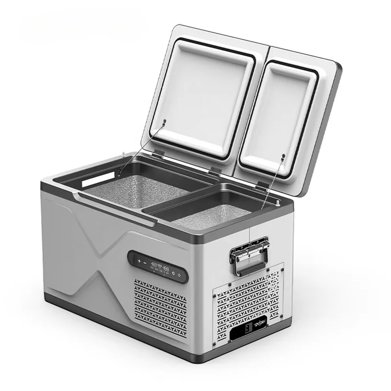 High Quality Dual Temperature Single Control Truck Refrigerator 30L 40L 50L Car Fridge Freezer 12V 24V 100‑250V
