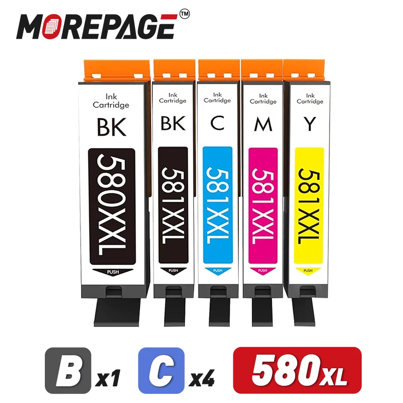 

PGI-580 XL CLI-581 XXL Ink Cartridge For Canon 580 581 Compatible Pixma TS705 TR7550 TR8550 TS6150 TS6250 TS8150 TS8250 Printer