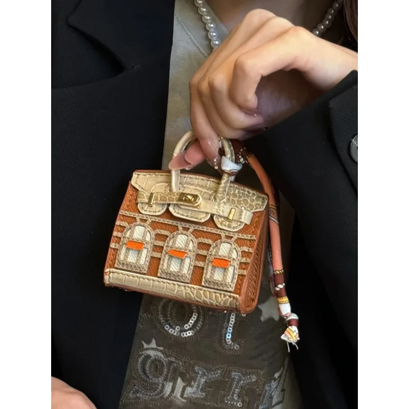 

Роскошный мини-чехол для наушников Airpods 4 3 2 Pro2 Galaxy Buds 3 3Pro с подвеской и аксессуаром, вмещает мелкие предметы со шнурком