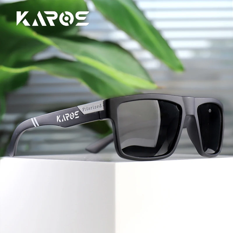 Karos Polarisierte Sonnenbrille Unisex Quadratisches Spiegelglas Markendesign Luxus-Brillen Vintage UV400-Schutz Fahrrad- und Angelbrille HD-Brille