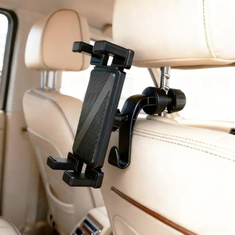 

Ergonomic Multiple Adjustable Headrest Phone Mount Support Rack Suitable for Car Seats Tablets and Mobile Devices D2RC