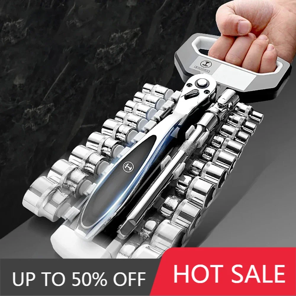 Ratchet Wrench 72 Teeth Extending Telescopic Ratchetes Socket Wrenches Tool Plate Professional Handle Tools Set Accessories