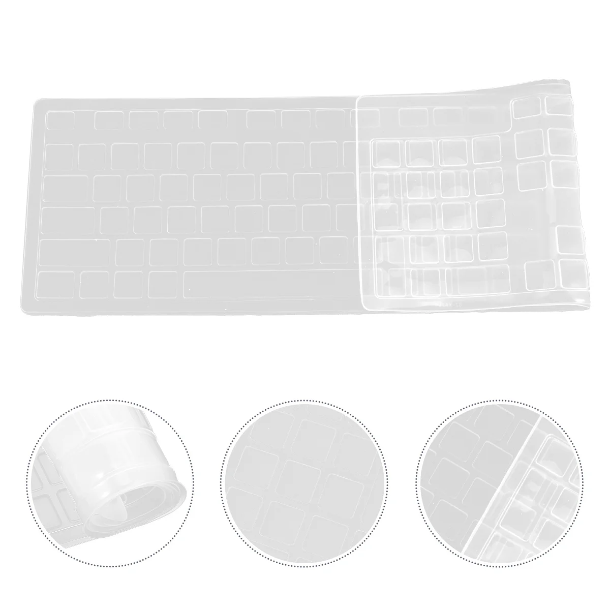 

1 pc Silicone Keyboard Protector Ultra Thin Waterproof Dust Proof 1: For Dell Kb216 Km636 Optiplex Us Layout