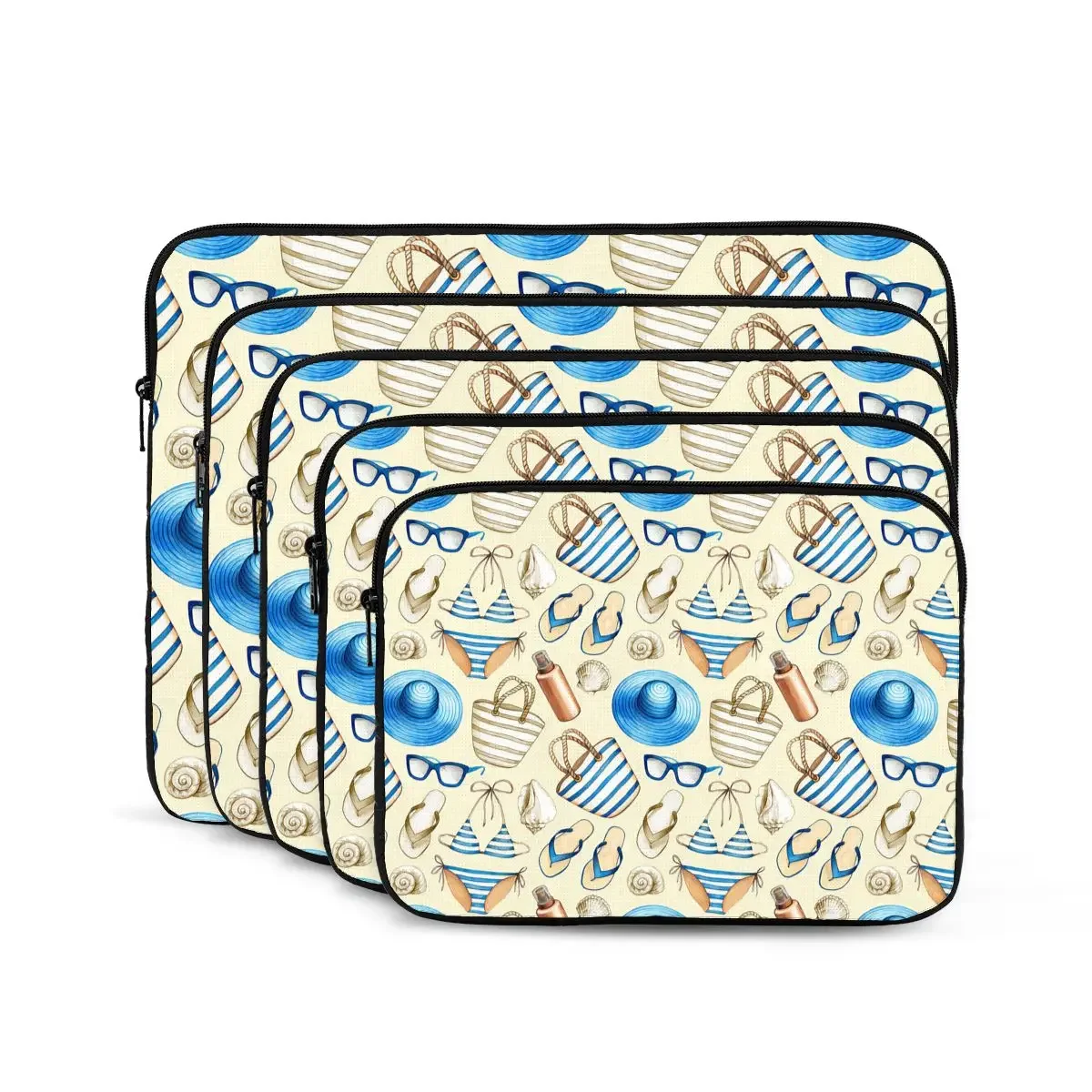 Summer Holiday Pattern Computer ipad Laptop Cover Case Laptop Sleeve Bag Portable Cover Fundas Pouch