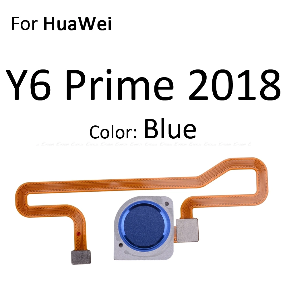 Fingerprint Scanner Connector For HuaWei Y9 Y7 Y6 Prime Pro 2019 2018 2017 Touch Sensor ID Home Return Button Key Flex Cable