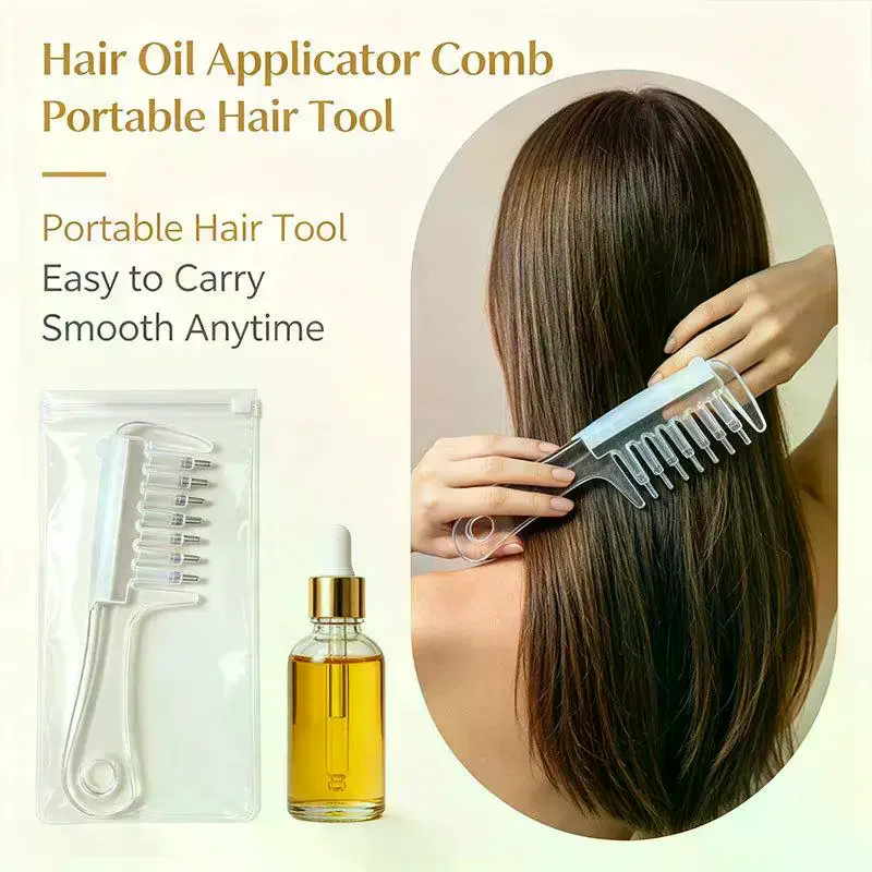 Scalp Liquid Guide Comb Portable Head Applicator Massager Roller Ball Brush For Hair Growth Essential Oil Medicine Liquid