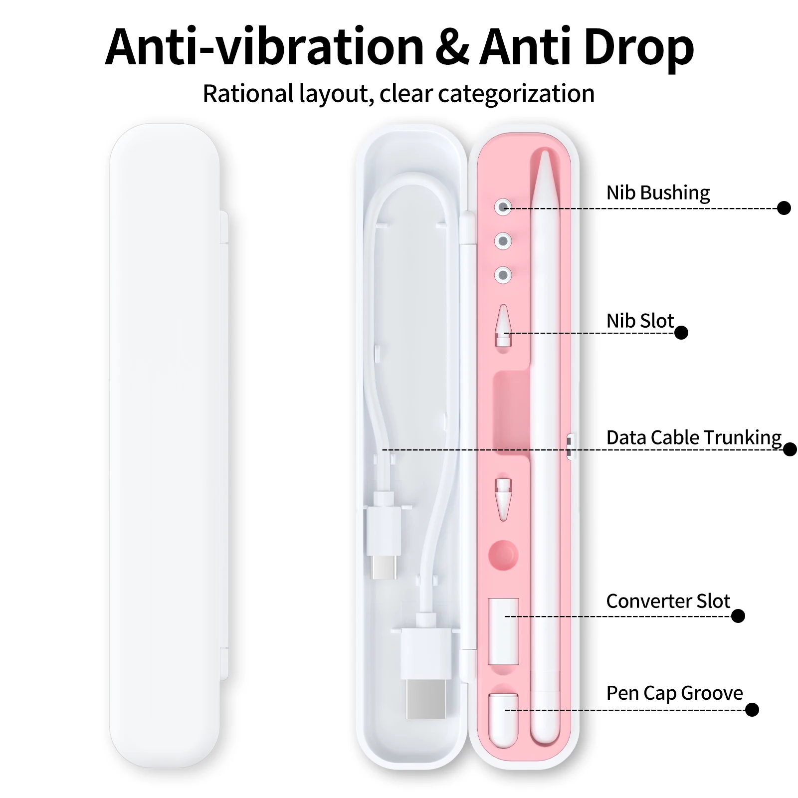 Trousse à crayons pour iPad, 5 couleurs disponibles, étui de Protection contre les chutes pour Apple Pencil 1/2 génération, mallette de rangement Portable, essentiels de voyage
