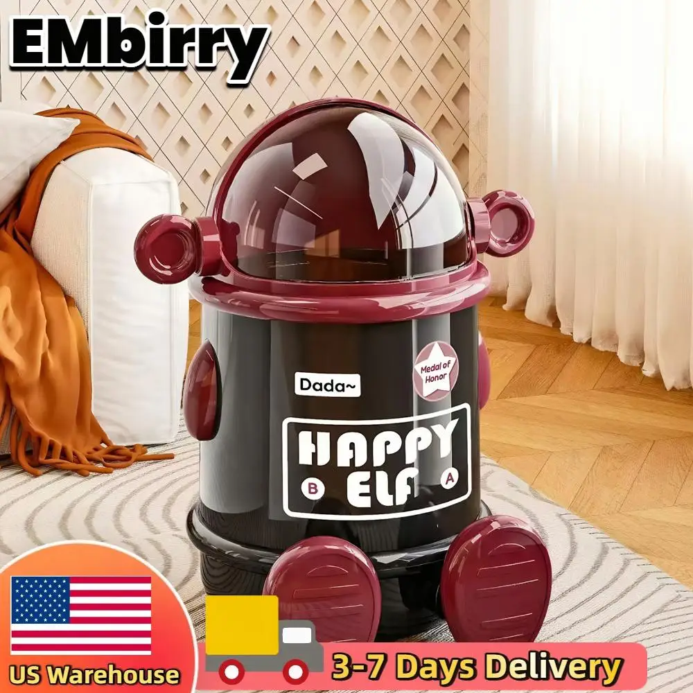 

Astronaut Trash Can Living Room Bathroom Trash Can with Lid Cute Trash Bin Plastic Garbage Can Wastebasket