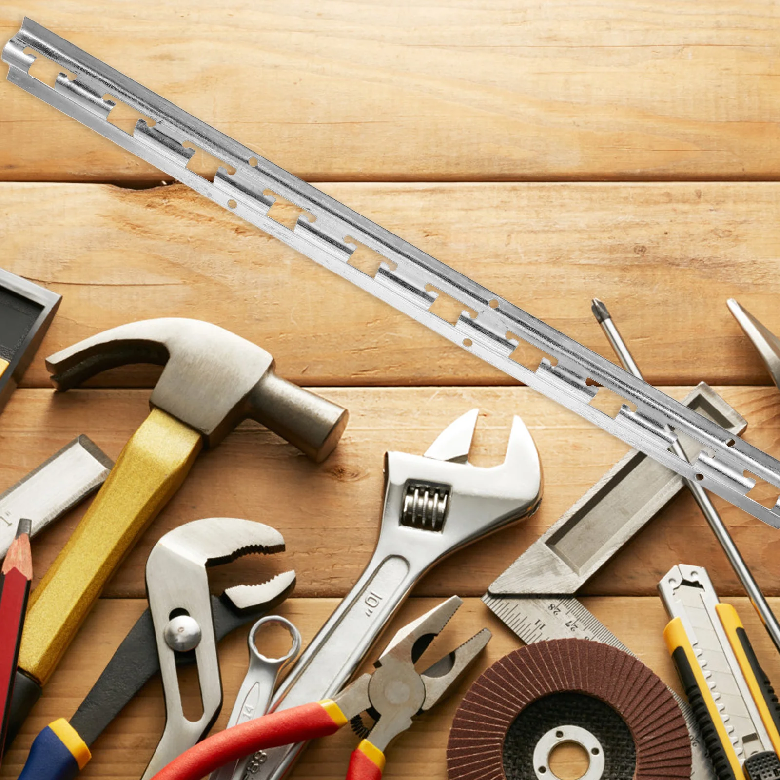 

Galvanized Iron Self Absorption Strip Curtain Mounting Bracket Stable Track Clips for Vinyl Strip Door Curtain Hardware