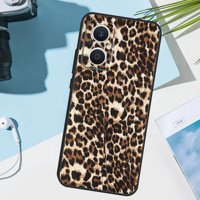 Leopard Print Phone Case For OPPO Find X6 X3 Pro X2 Neo X5 Lite Reno 7 3 2Z 4Z 5Z 8T 4 5 6 8 Lite Cover