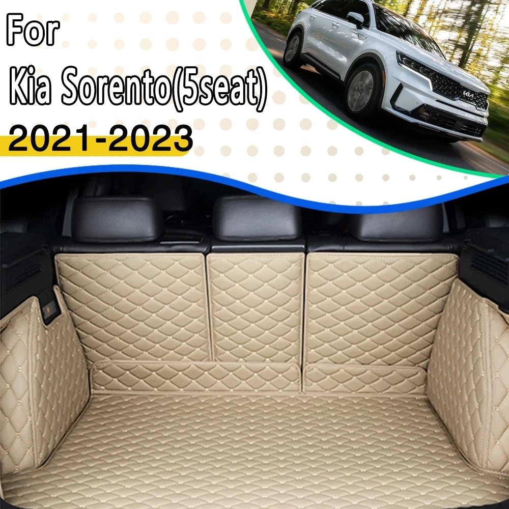 

Car Rear Trunk Mats For Kia Sorento Gia Sorento MQ4 2021 2022 2023 5seat Waterproof Pad Tray Carpet Mud Car Accessories Interior