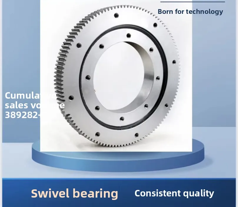 Outer Gear Slewing Bearing 011 QW, Turntable Rotating Bearing for Machinery