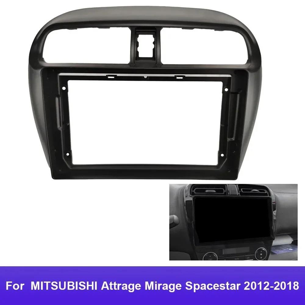 For MITSUBISHI Attrage Mirage Spacestar 2012-2018 Double Din Car DVD Frame wire Install Panel Dash Mount Installation Car Fascia