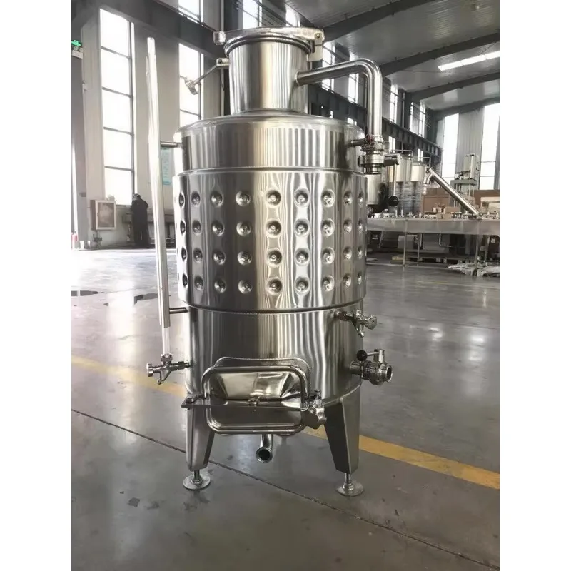304SS 200L 2BBL Temperature Controlled Fruit Wine Fermentation Tank Conical Bottom with CIP Cleaning System