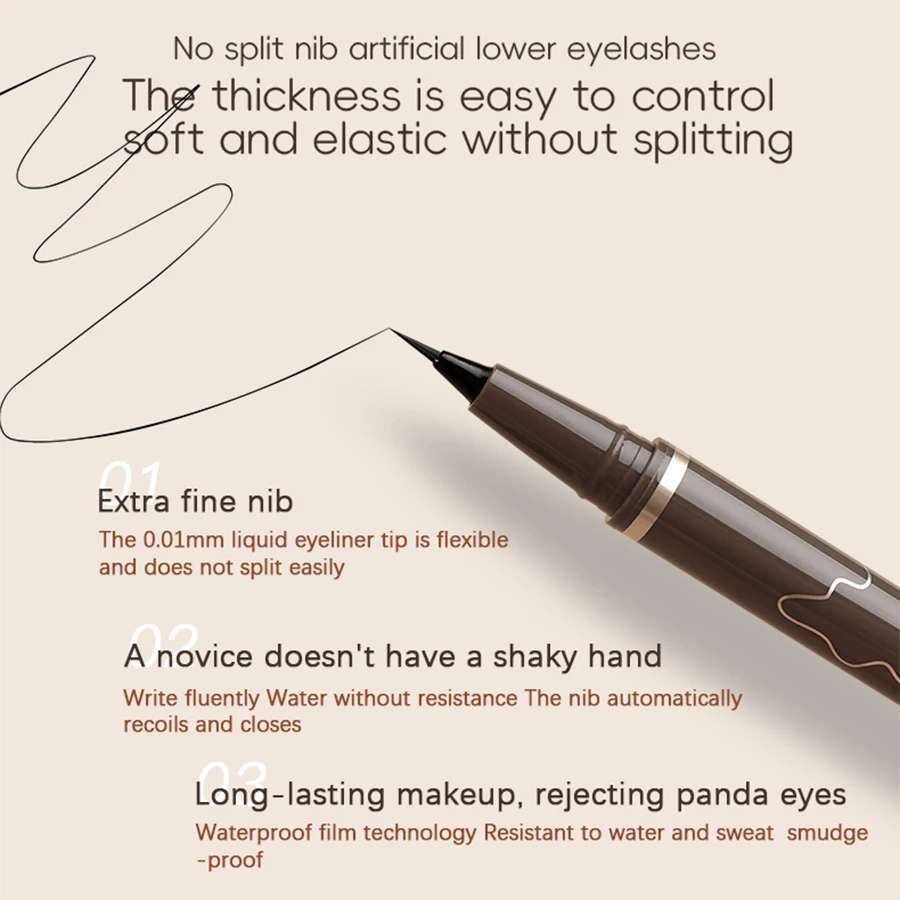 Eyeliner Long-acting Quick-drying Waterproof Non-fading Non-halo Dye Suitable For Beginner Girls Holiday Gifts image 3