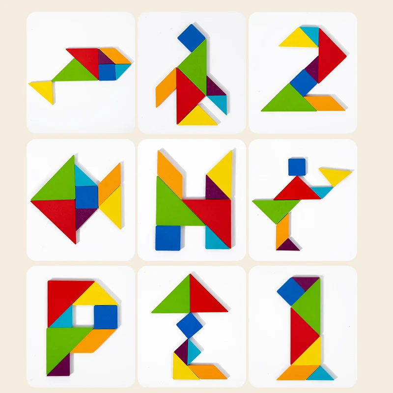 Teka-teki Kreatif Partikel Besar Populer Hadiah Mainan Papan Puzzle Pendidikan Bentuk Geometri Menyenangkan untuk Anak-anak