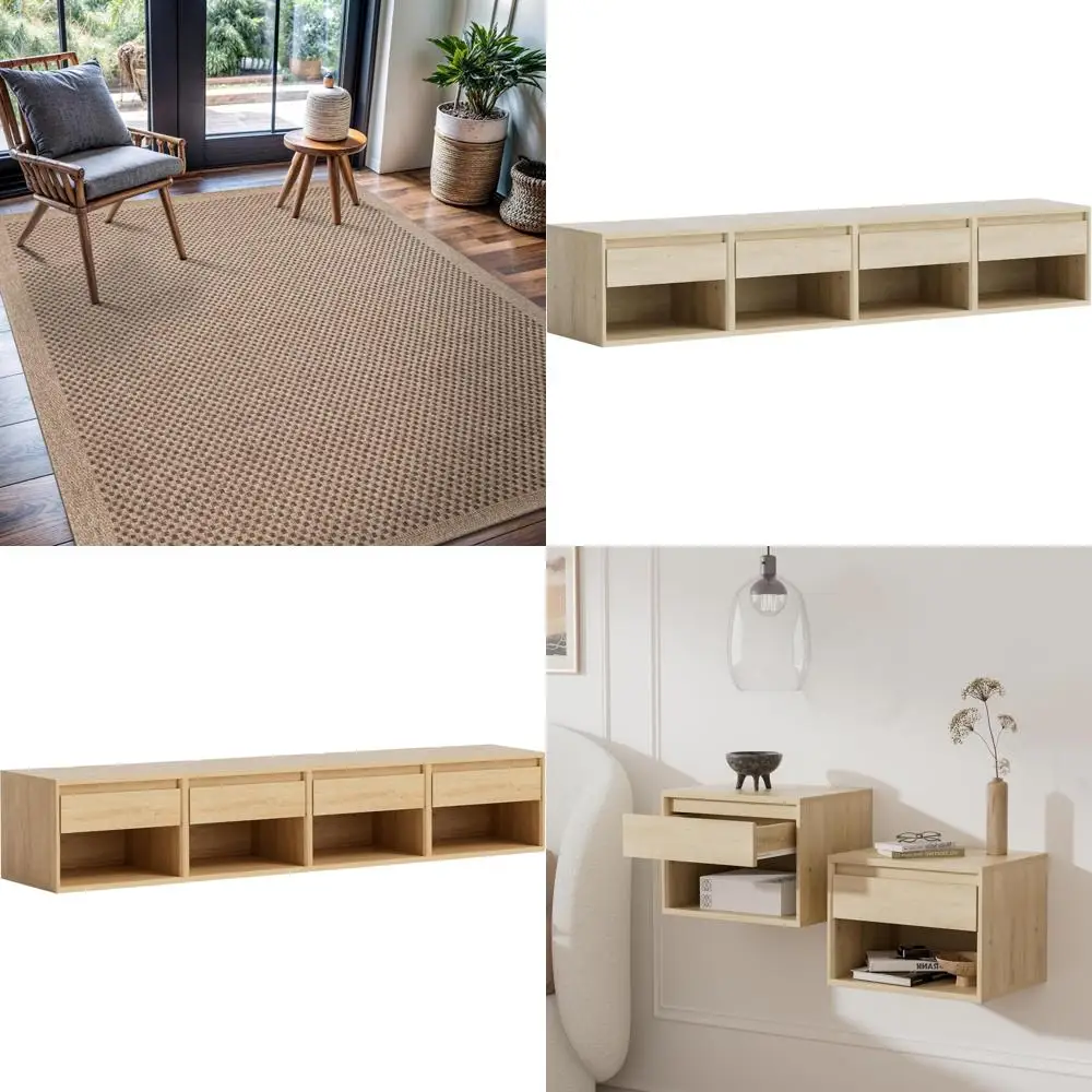 

Джутовый ковер из натурального волокна 4x6, внутренние и наружные коврики для гостиной, патио, кухни, плетеный сизалевый стиль в стиле бохо