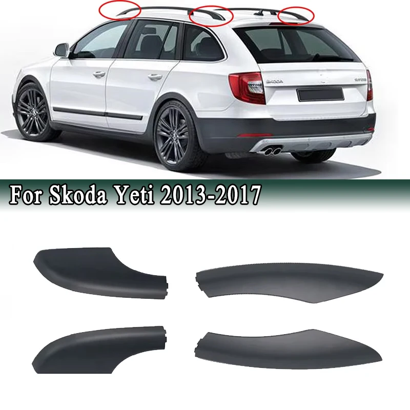 

Крышка багажника на крышу для Skoda Yeti SUV 2013-2017, передняя и задняя крыша, багажник на крышу, пластиковая крышка, замена OEM 5LD 860146