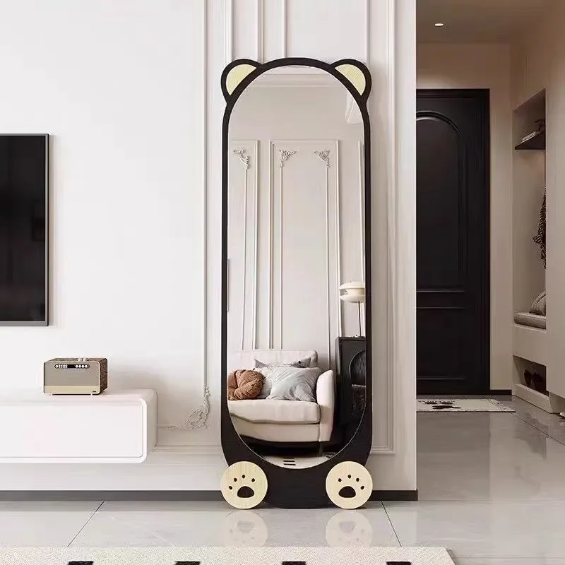 for Bear Full Body Mirror Floor to Ceiling Girls Bedroom Internet Celebrity Full Length Clothing Store Fitting Household Wall
