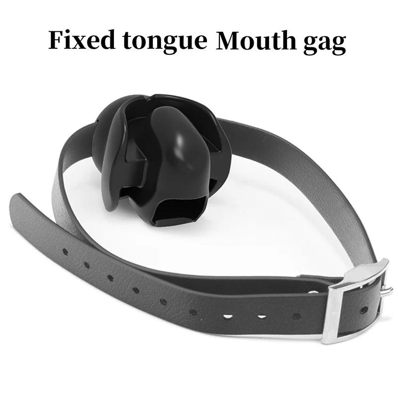 Silicone Mouth Gag Erotic Fixed Tongue Gag Ball Couple Adult Game Alternative Bondage Gag Ball Erotic Sex Toy Store