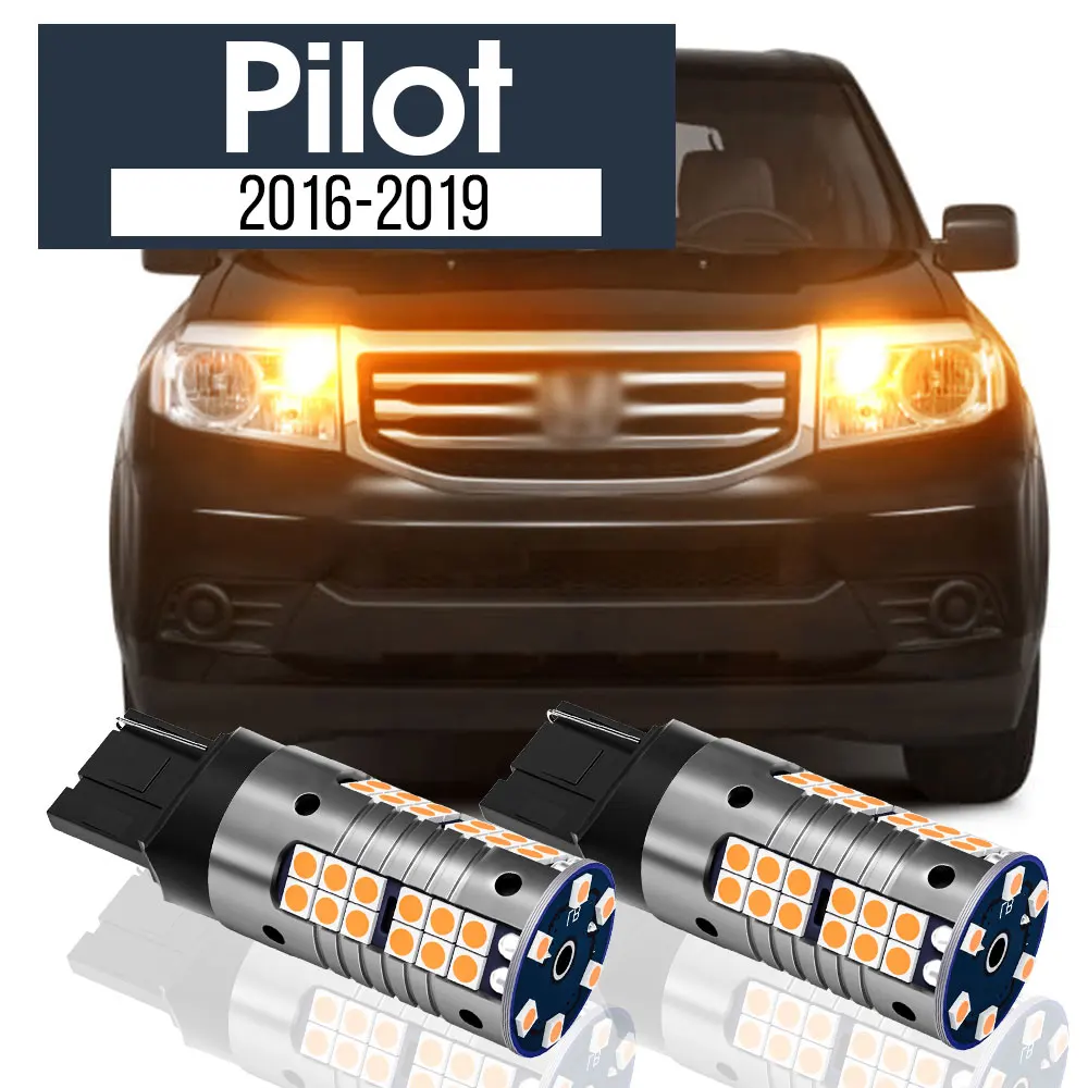 

2pcs LED Turn Signal Light Lamp Blub Canbus Accessories For Honda Pilot 2016-2019 2017 2018