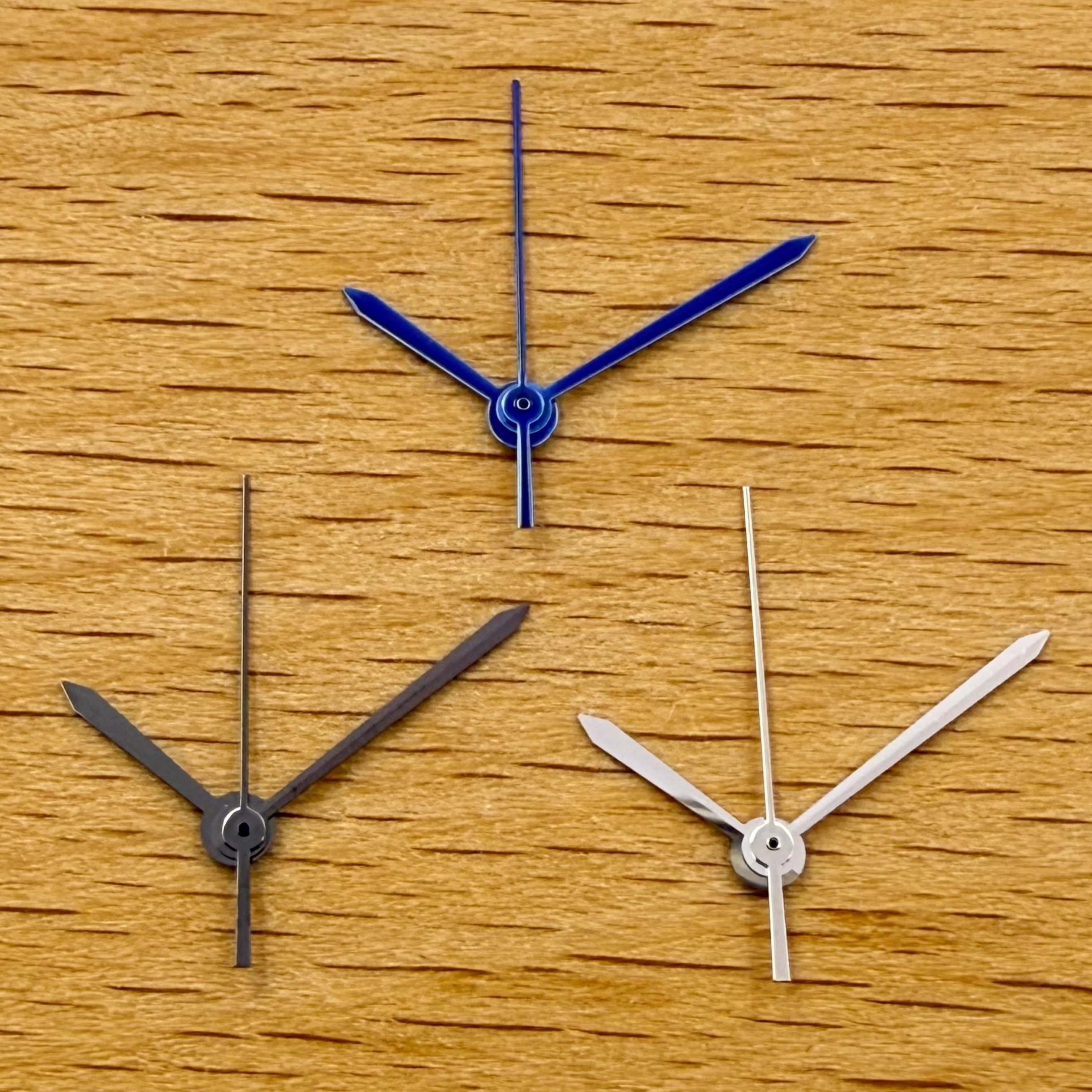 7.5x11x11mm Point Pencil Watch Hands Gunmetal Silver Blue Fit NH35 NH36 ETA 2824 2836 Miyota 8205 8215 DG2813 Movement Parts