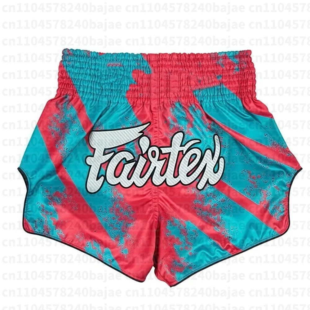 Neue Muay Thai Shorts Quantum Herren Kinder Oversize Atmungsaktive Schnelltrocknende Achteckige Käfig-Trainingsshorts – Detail 4