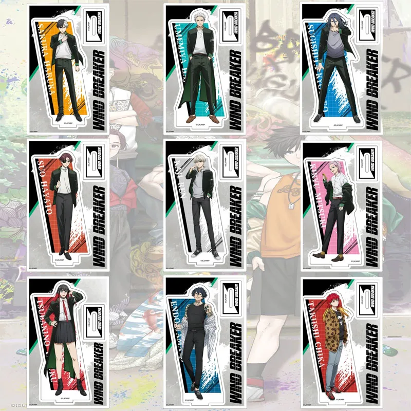 WIND BREAKER 15CM Fashion Anime Character Acrylic Stand Figure Home Desk Decoration Holiday Gift Keychain