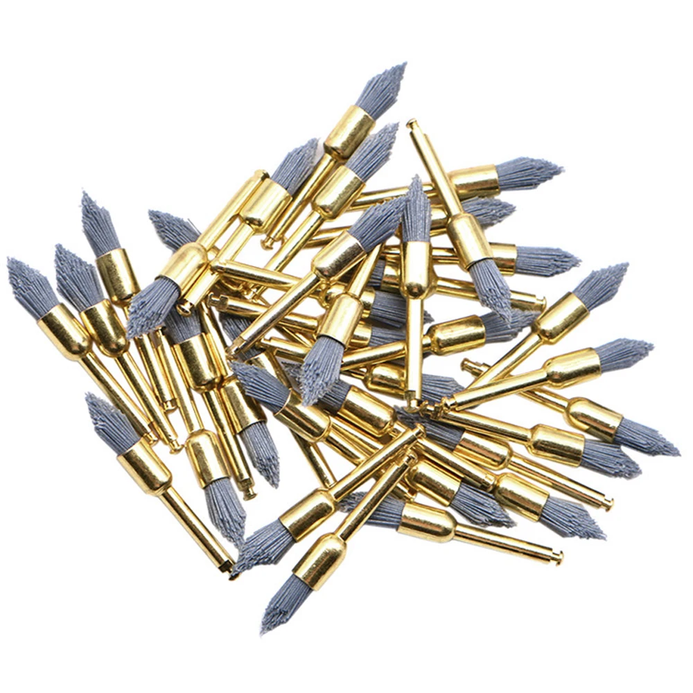 10pcs/pack Dental Silicon Carbide Polishing Brush Teeth Polisher Prophy Brushes for Contra Angle Handpiece Polishing Tool