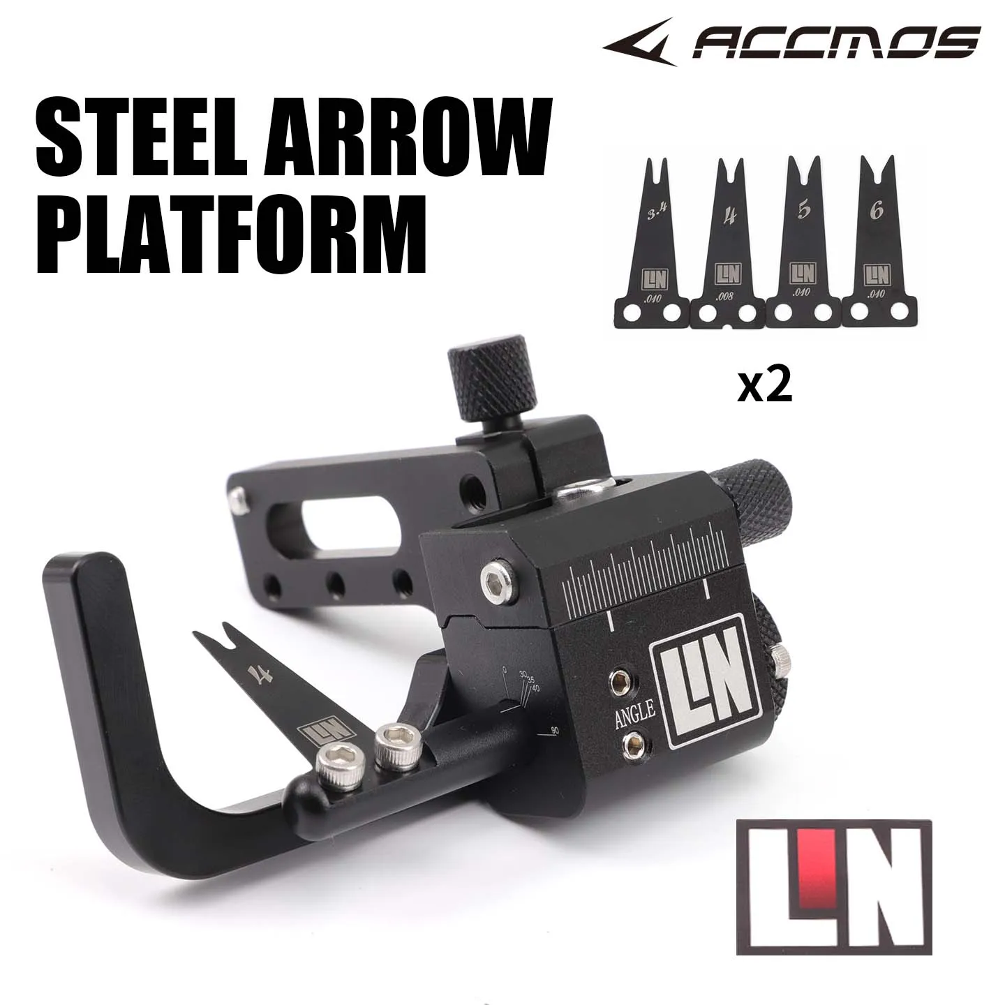 Durable Steel Blade Arrow Rest with Micro Adjustment for Compound Bow Archery