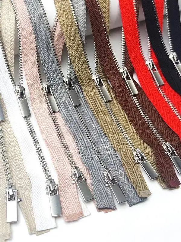 3番メタル銅製ジッパー薄型シャツオープンテールジッパー日焼け止め服ジッパーシャツセーター細歯ジッパー