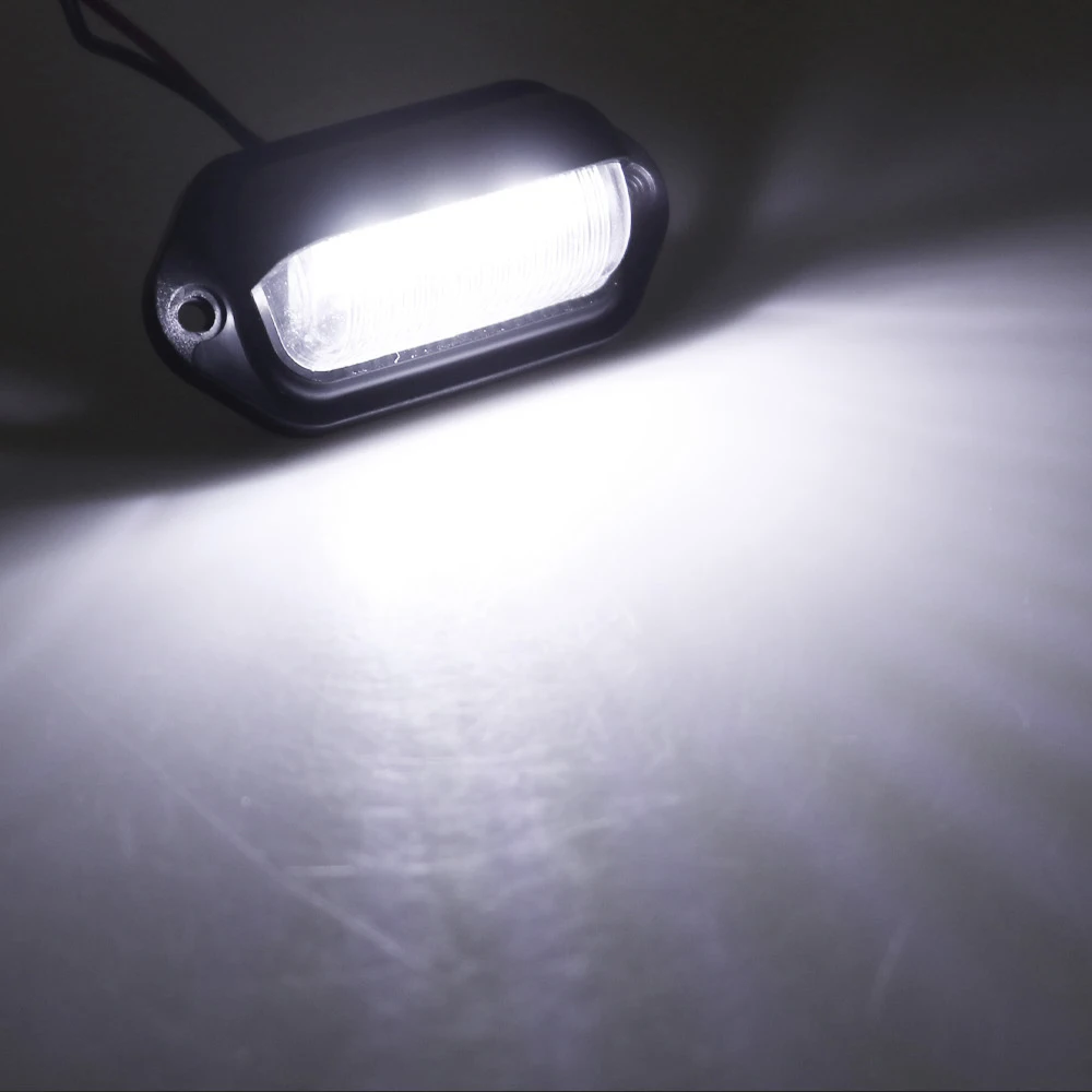 4 قطعة 12 فولت-24 فولت LED الجانب ماركر مصباح أبيض اللون مقطورة شاحنة قافلة الجانب التخليص ماركر مصباح تحذير أضواء مصباح إشارة السيارات