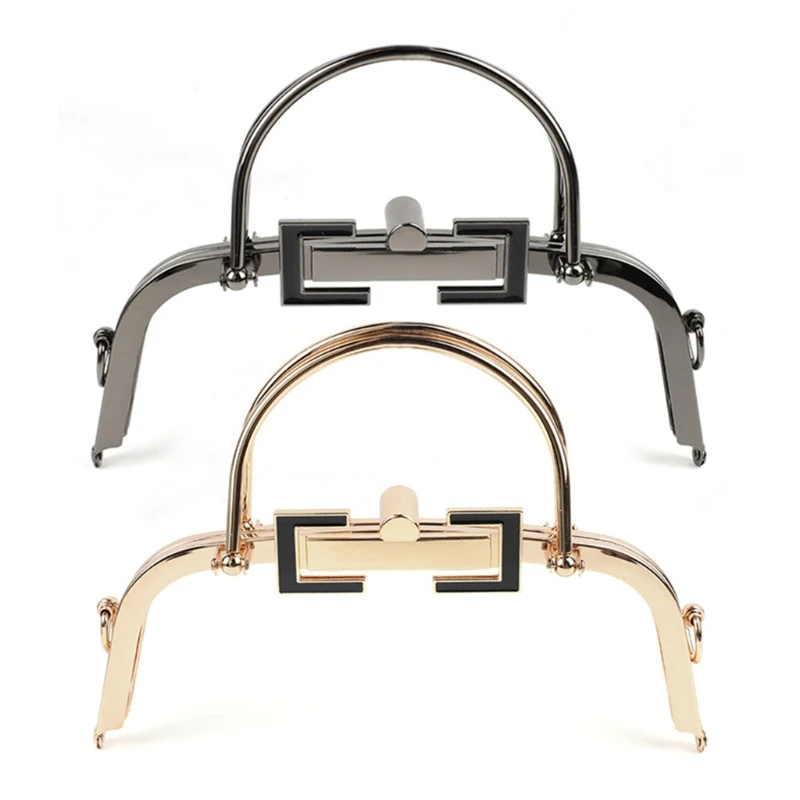 

X5XA Metal Purse Frame Kiss Locks Clasp for DIY Making Coin Bags Handle Sewing Craft Accessories