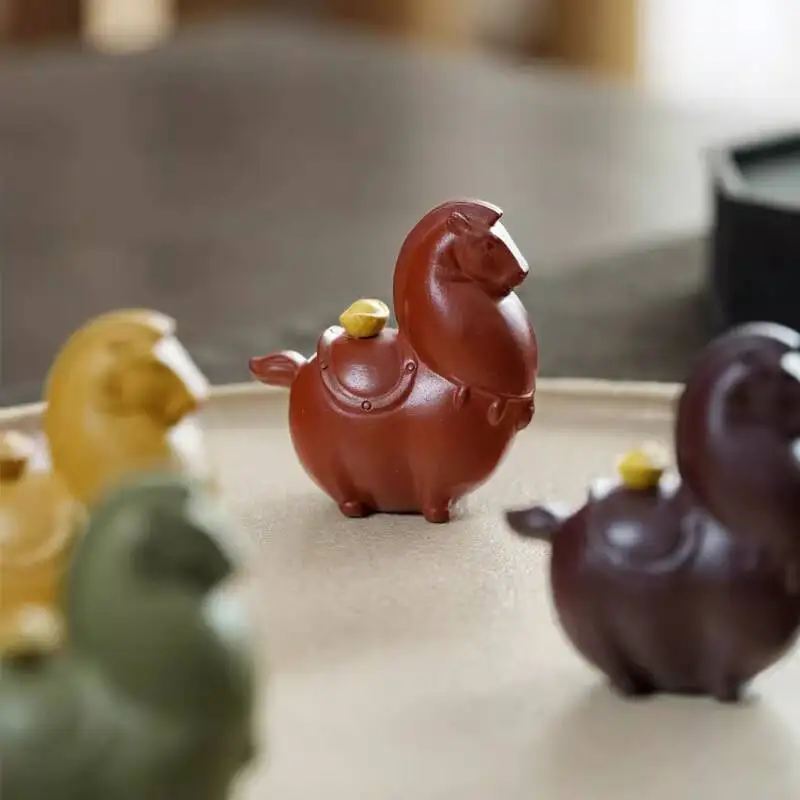 [Changtao]Yixing Purple Clay Teapot Handmade Tea Pet Ornament, Can Be Played With And Raised, Bring Instant Wealth, Small Size