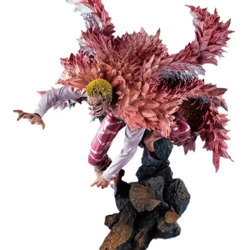 قطعة واحدة من شخصيات الرسوم المتحركة Doflamingo لعبة قابلة للجمع هدية لمحبي ديكور غرفة ألعاب الرسوم المتحركة شخصية ثنائية الأبعاد #6