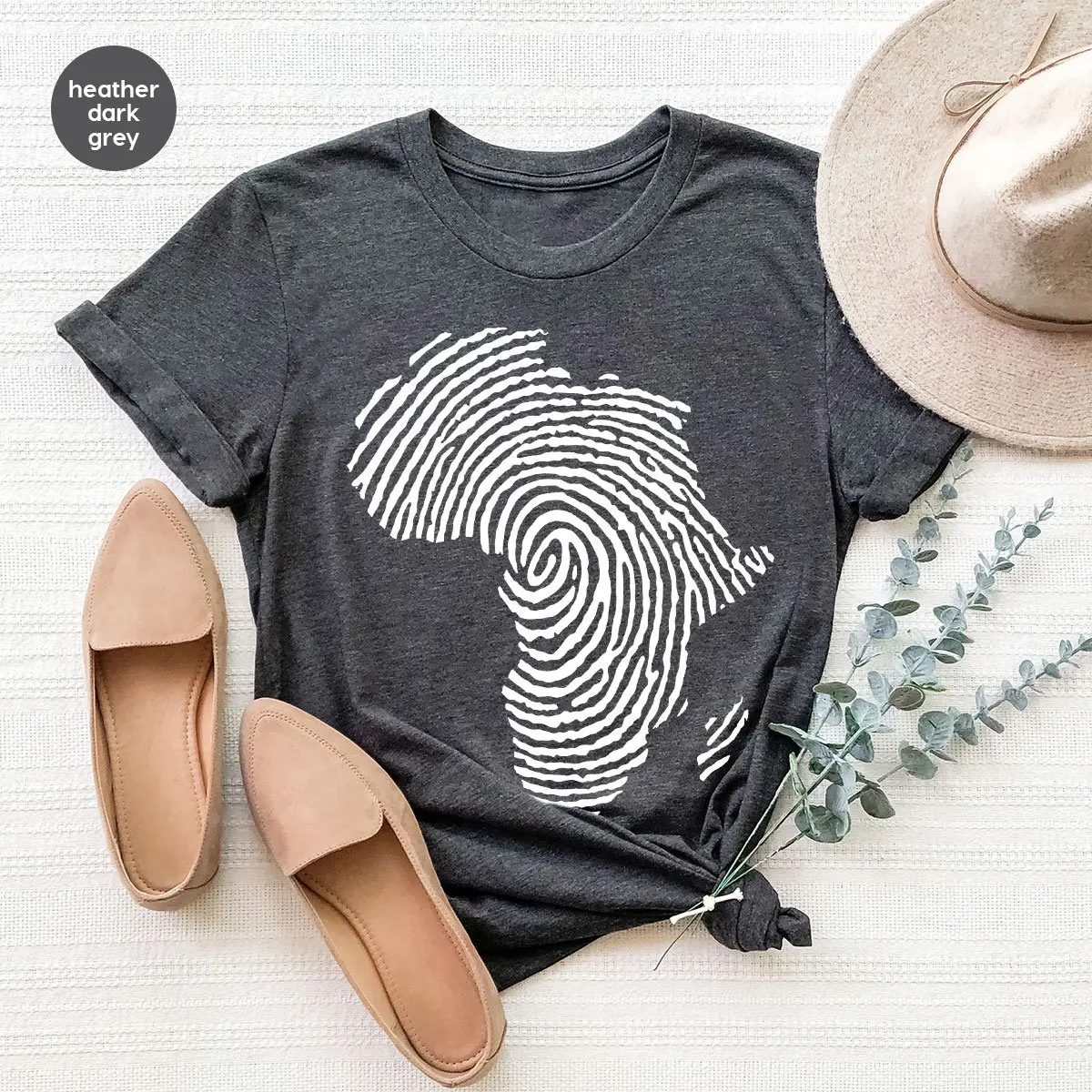 2024 New Fashion Juneteenth Female T-shirt Vintage Popular Fingerprint Print Women T-shirt Stylish All Match Holiday Girl Tee