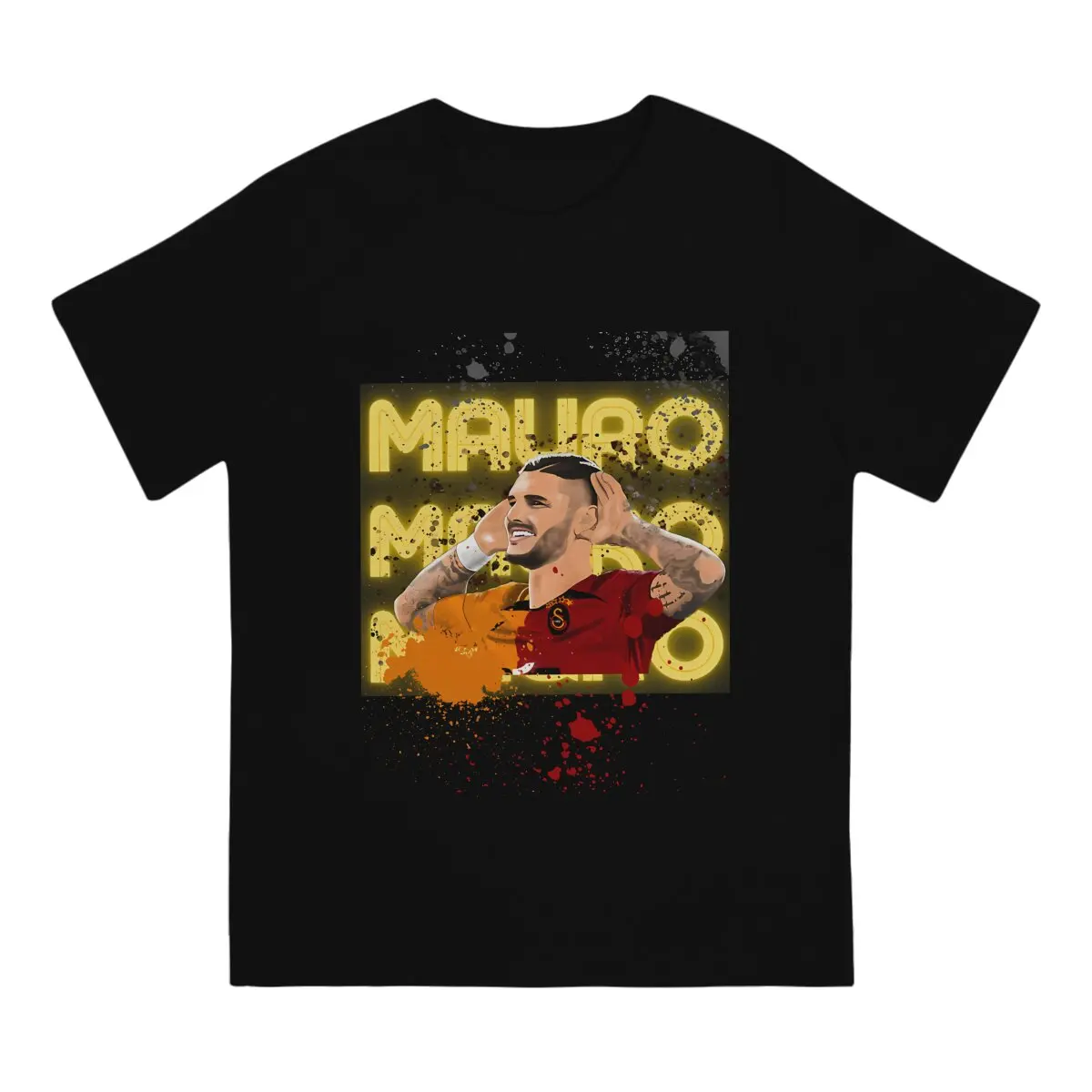 Mauro Icardi Istanbul Man's TShirt G-Galatasaray O Neck Short Sleeve Fabric T Shirt Humor Top Quality Birthday Gifts