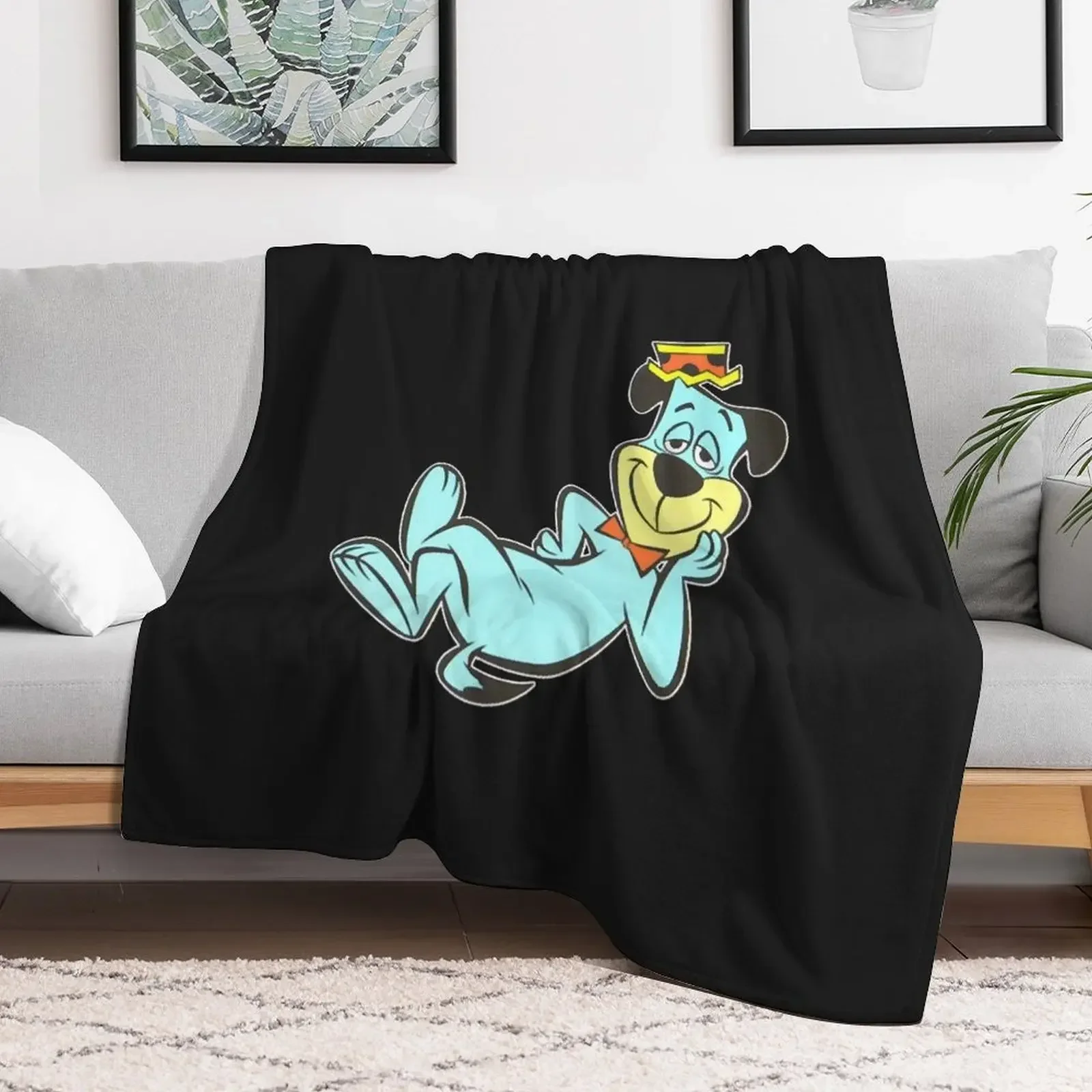 Huckleberry Hound Essential Throw Blanket Flannel Giant Sofa Blankets